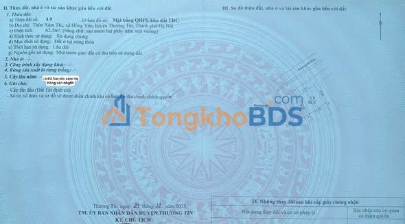 Đất Thổ Cư Lý Nhân 62.5m² - Sổ Đỏ Sẵn, Đường 8m Thông Thoáng