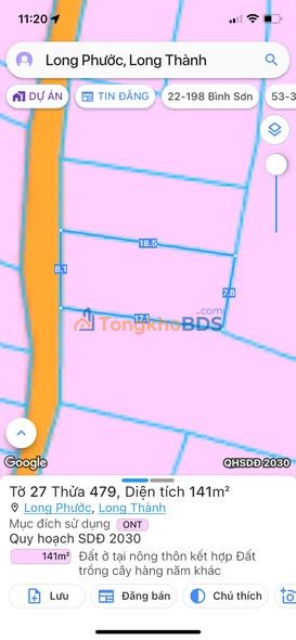 Đất Nền Long Phước, Đồng Nai 141m² Sổ Riêng - Sẵn Sàng Công Chứng