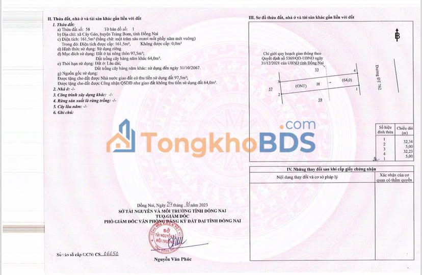 Đất Mặt Tiền DT762 Củ Chi 160m² Sổ Riêng Thổ Cư - Giá 1.37 Tỷ