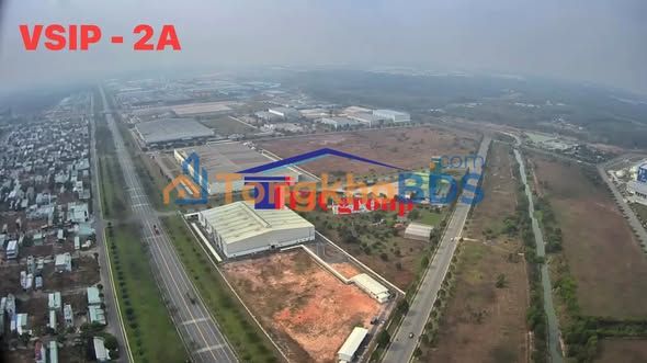 Đất KCN VSIP-2A Bình Dương 10.000m² 47.52 tỷ - Hạ tầng hoàn thiện