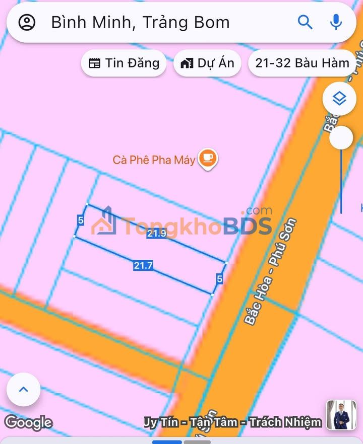 Đất nền Trảng Bom Đồng Nai 109m² 2.4 tỷ – Sổ đỏ chính chủ