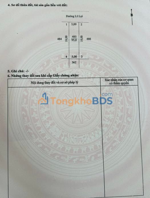 Đất nền Lê Lợi Phú Mỹ 95m² - Sổ đỏ chính chủ