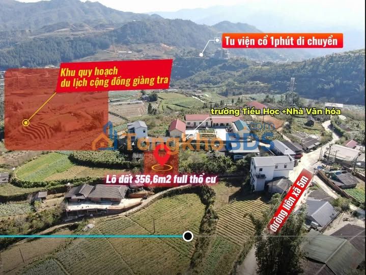 Đất thổ cư Tả Phìn - Sapa 356m² full thổ cư, giá chỉ nhỉnh 2 tỷ