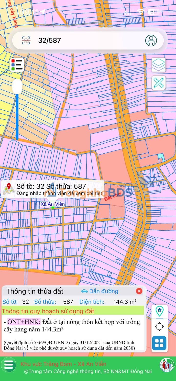 Đất nền An Viễn Trảng Bom 144m² - Sổ đỏ chính chủ