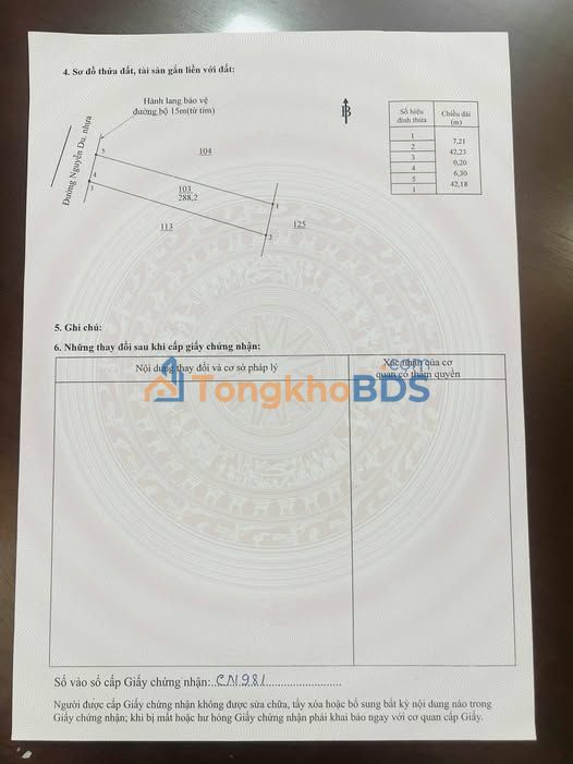 Đất nền Hớn Quản 273m² 2 tỷ - Sổ đỏ chính chủ