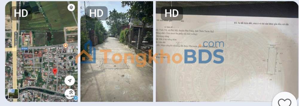 Bán Đất Đường Vinh Vệ Hương Trà - 93.6m² Sổ Hồng Sẵn Sàng