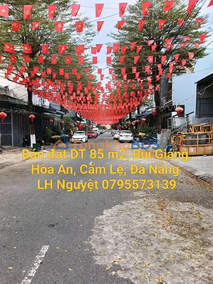 Đất nền Bùi Giáng Cẩm Lệ 85m² giá 5,95 tỷ - Sổ đỏ chính chủ