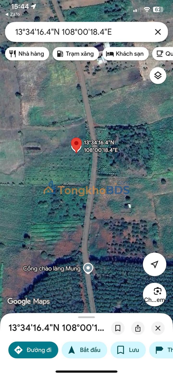 Đất nền Ia Hla 1.5ha mặt tiền 100m giá 1.4 tỷ - Đường to ô tô