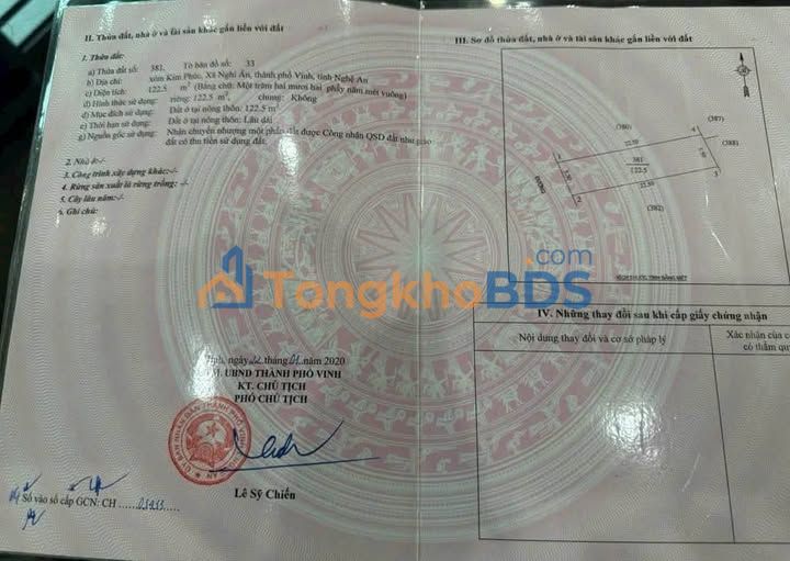 Đất Nền Kim Phúc Vinh 122m² - Lối 2 Đường Lớn, Giá 3.2 Tỷ