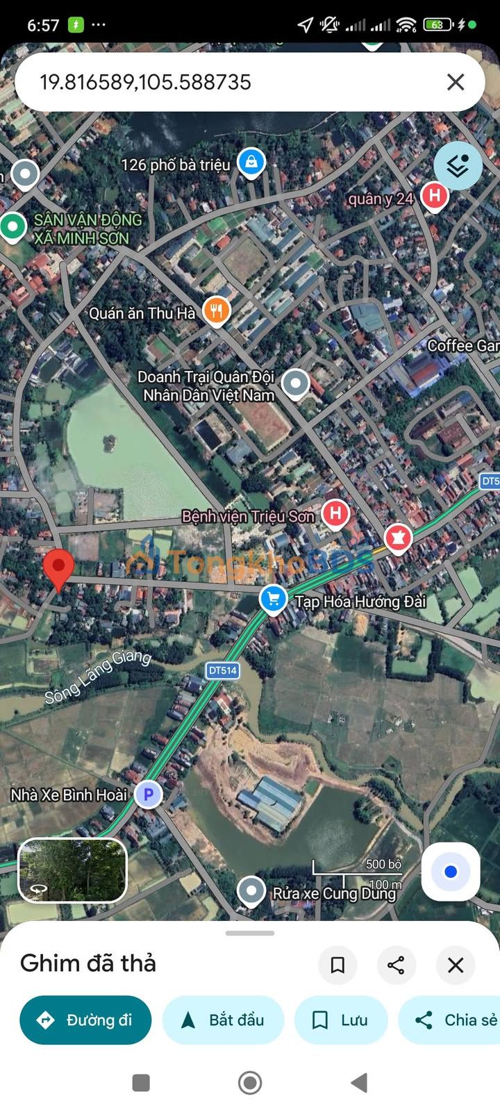 Đất Thổ Cư Minh Sơn Triệu Sơn 132m² - Sổ Hồng Sẵn Sàng