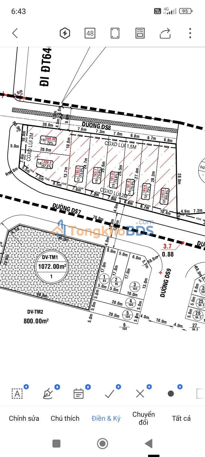 Dat nen Phuoc Thuan Tuy Phuoc 182m2 - Tiem nang tang gia