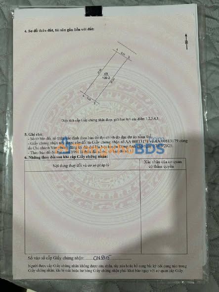 Đất nền Đông Anh 110m² - Sổ hồng sẵn, gần khu đấu giá mới