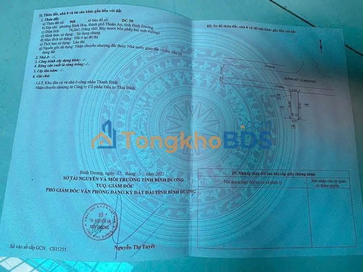 Đất Nền Đức Hòa Long An - Sát KCN Visip1, 74m² - Giá Tốt