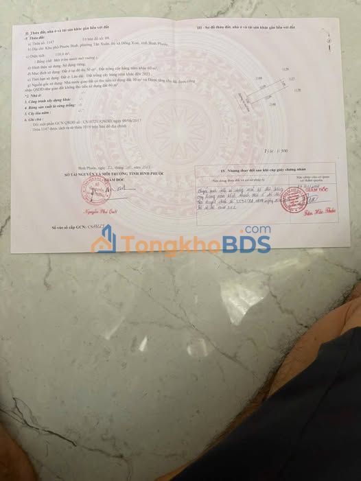 Đất nền Chùa Miên Bình Phước 110m² 820 triệu - Sổ đỏ chính chủ