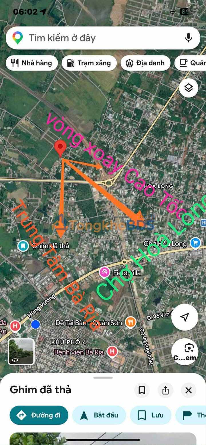 Đất Góc 2 Mặt Tiền Hoà Long - Bà Rịa - 232m² - Giá Đầu Tư 1.75 Tỷ