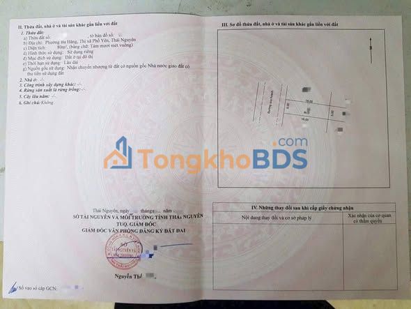 Đất nền Phổ Yên 80m2 1,7 tỷ - Thổ cư 100% sẵn xây nhà