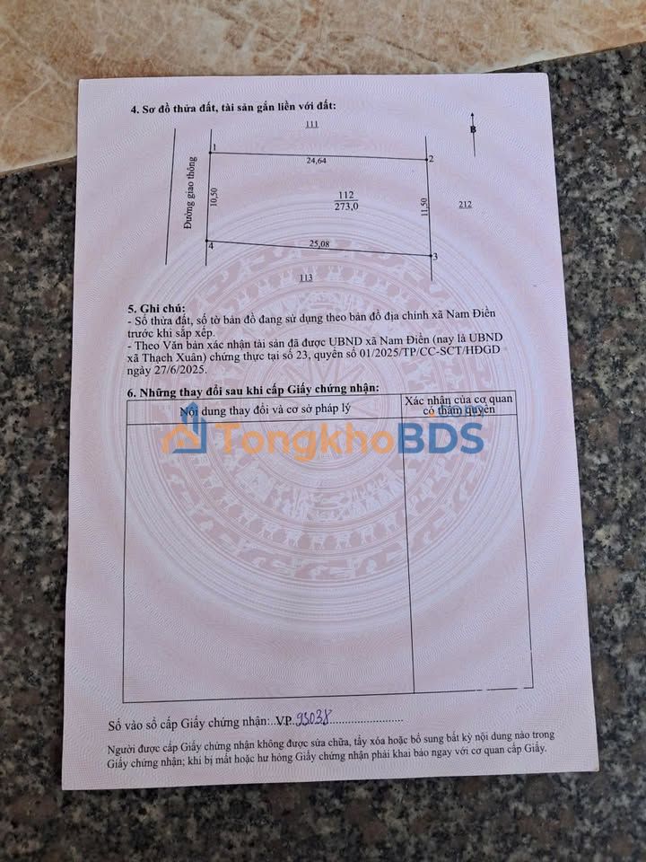 Đất Thạch Xuân, Hà Tĩnh - 262m² Giá Đầu Tư 6xx Triệu