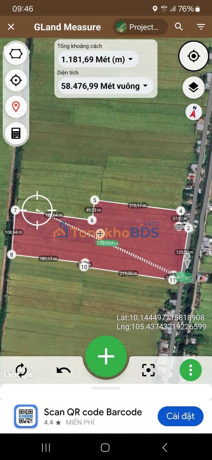 Farm Thạnh Phú Cờ Đỏ 54.432m² 16.8 tỷ - Giá F0