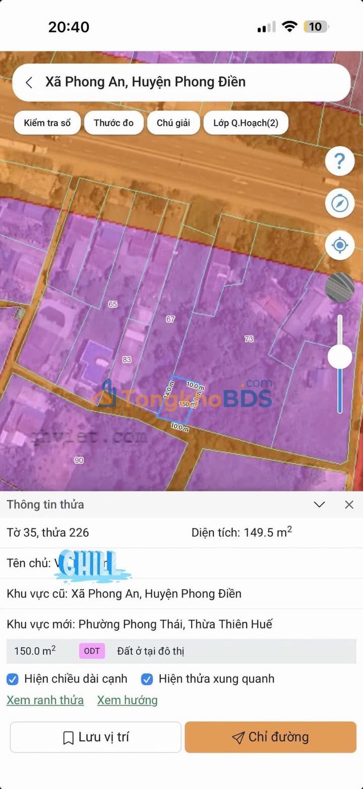 Đất nền Phong An Huế 150m² 3xx triệu - Pháp lý rõ ràng