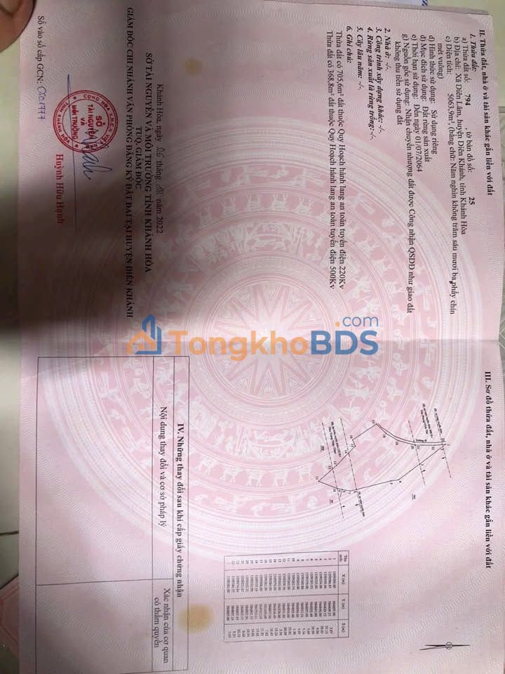 Đất rừng Diên Lâm 5.064m² 255 triệu - Tiềm năng tăng giá