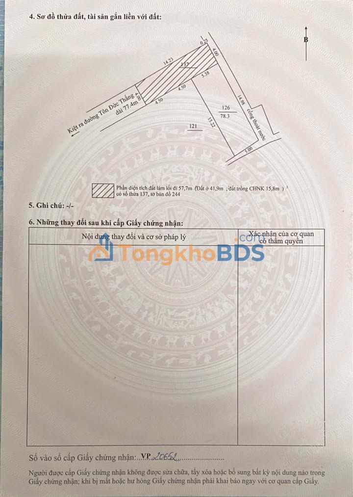 Đất nền Dĩ An 78m² 4.2 tỷ - Sổ đỏ chính chủ