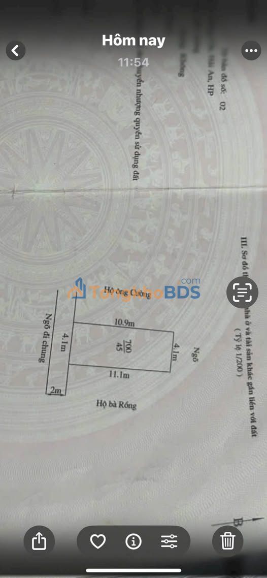 Đất Tràng Cát Hải An 45m² giá 1.4 tỷ - Sổ đỏ chính chủ