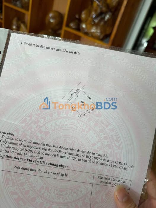 Đất nền Ba Vì 150m² full thổ cư - Sẵn sàng xây nhà