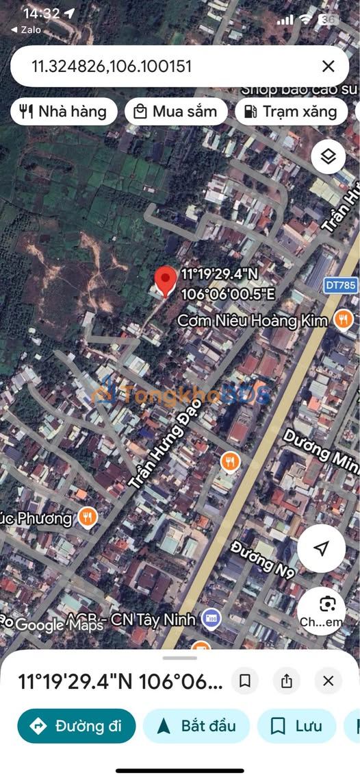 Đất nền Phường 1 Tây Ninh 449m² 4.2 tỷ - Sổ đỏ