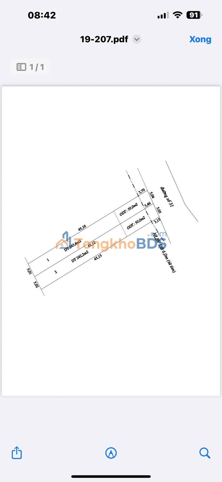 Đất KĐT Phúc Hưng Chơn Thành 250m² 600 triệu - Thổ cư 100%