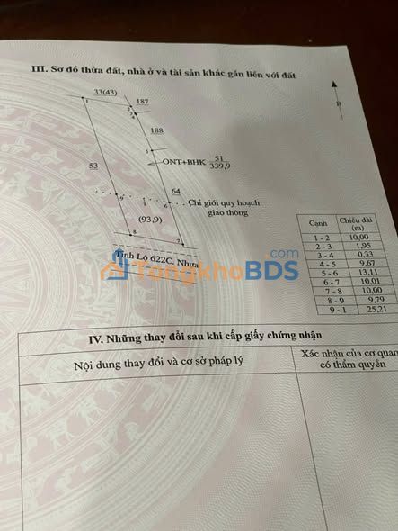 Đất mặt tiền 622C Sơn Tịnh 340m² 2.3 tỷ - Pháp lý rõ ràng