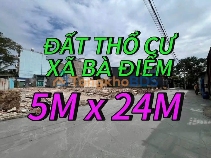 Đất nền Bà Điểm 120m² 3.75 tỷ - Sổ hồng chính chủ