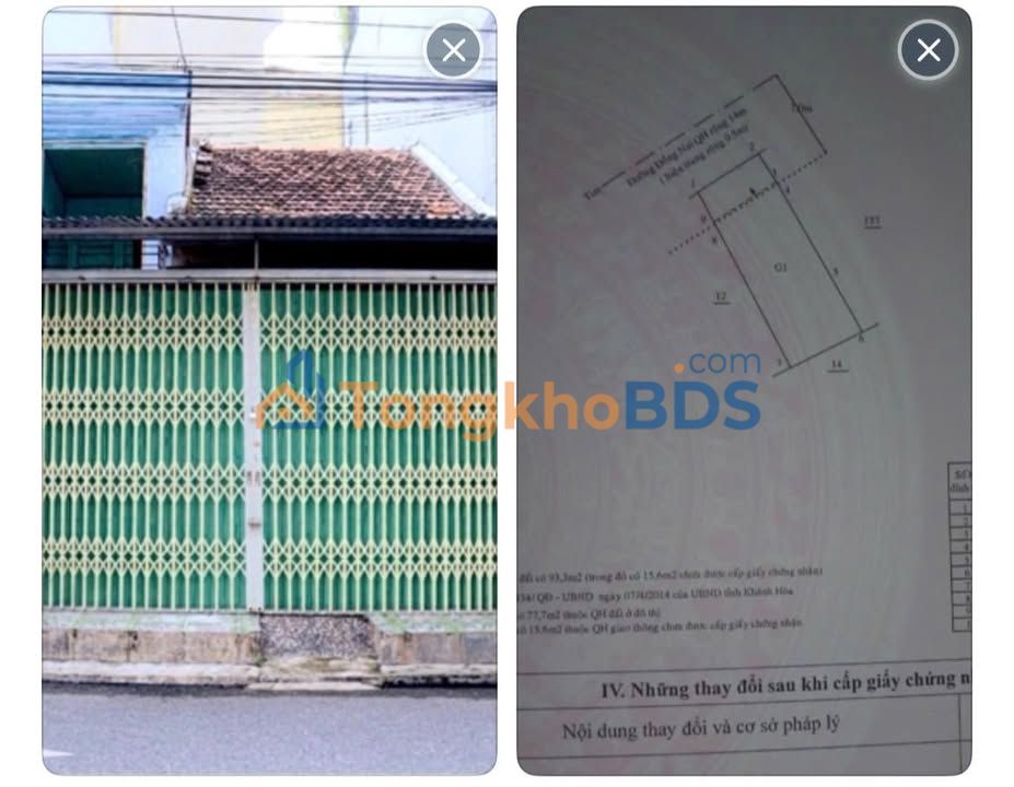 Nhà cấp 4 Phước Hải Nha Trang 93m² 8.007 tỷ - Ô tô vào tận nhà