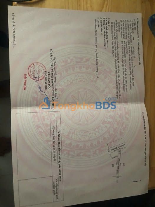 Đất nền Hòa Hội Tây Ninh 260m² 398tr - Sổ đỏ chính chủ