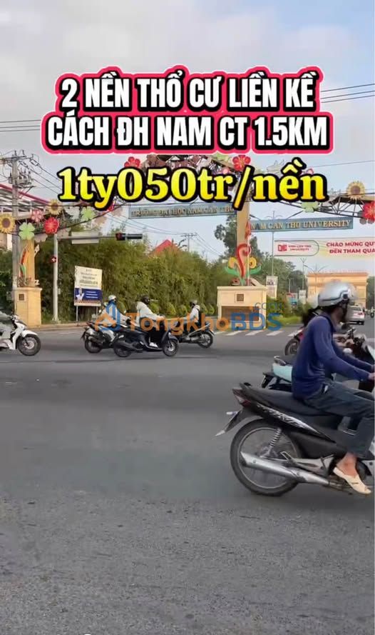Bán Đất Nền Cần Thơ 85m² Gần ĐH Nam Cần Thơ - Sổ Hồng Sẵn