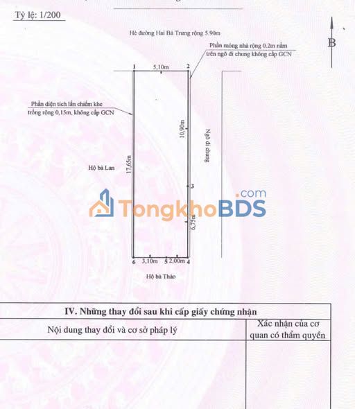 Nhà mặt đường Hai Bà Trưng 90m² 21,9 tỷ - Mặt tiền kinh doanh