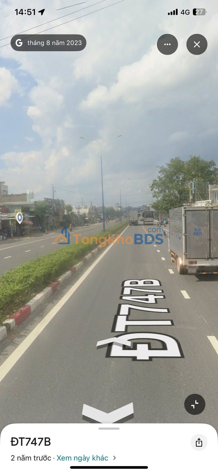 Đất MT DT 747B Dĩ An 168m² 5 tỷ - Sổ đỏ chính chủ