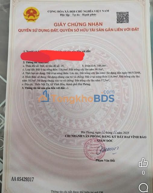 Đất nền Vĩnh Hòa, Vĩnh Phúc - 130m² giá 7xx triệu, đường 6m ô tô