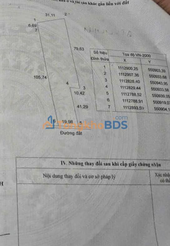 Đất nền Mỹ Thạnh Trung 4.500m² 945 triệu - Sổ đỏ chính chủ