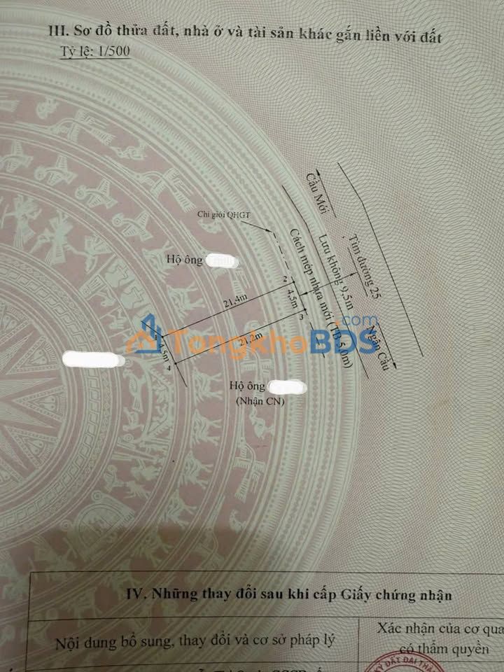 Đất nền MT đường 25 - Tiên Lãng, Hải Phòng 95m² - Sẵn nhà, giá tốt