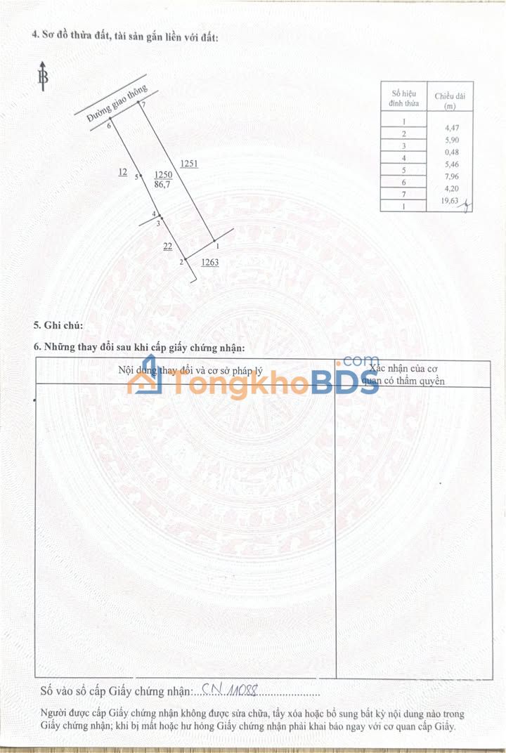 Đất Thạnh Phú Vĩnh Cửu 87m² 1.369 tỷ - Sổ đỏ chính chủ