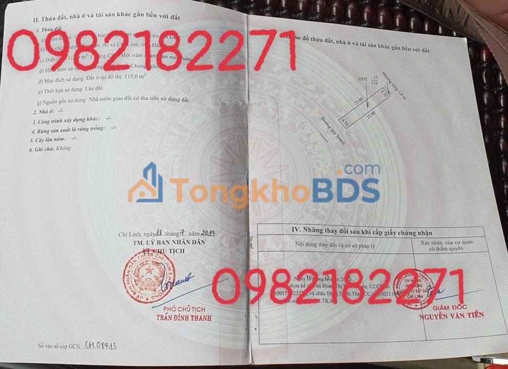 Đất nền Mạc Thị Bưởi Sao Đỏ 115m² - Sổ đỏ chính chủ