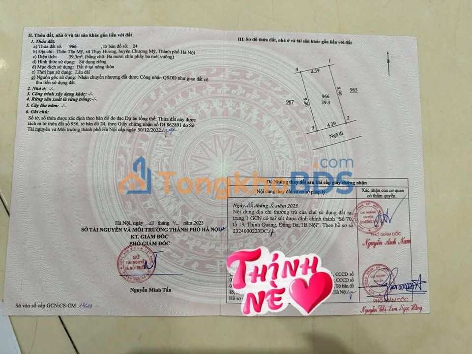 Đất nền Tiên Phương Chương Mỹ 40m² 2 tỷ - Tiềm năng tăng giá