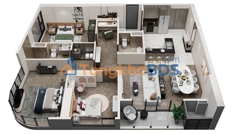 Apartment LUMIERE A1 Tây Mỗ 112m² 12.1 tỷ View đẹp