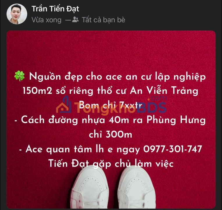 Đất An Viễn Trảng Bom 150m2 700tr - Sổ đỏ chính chủ