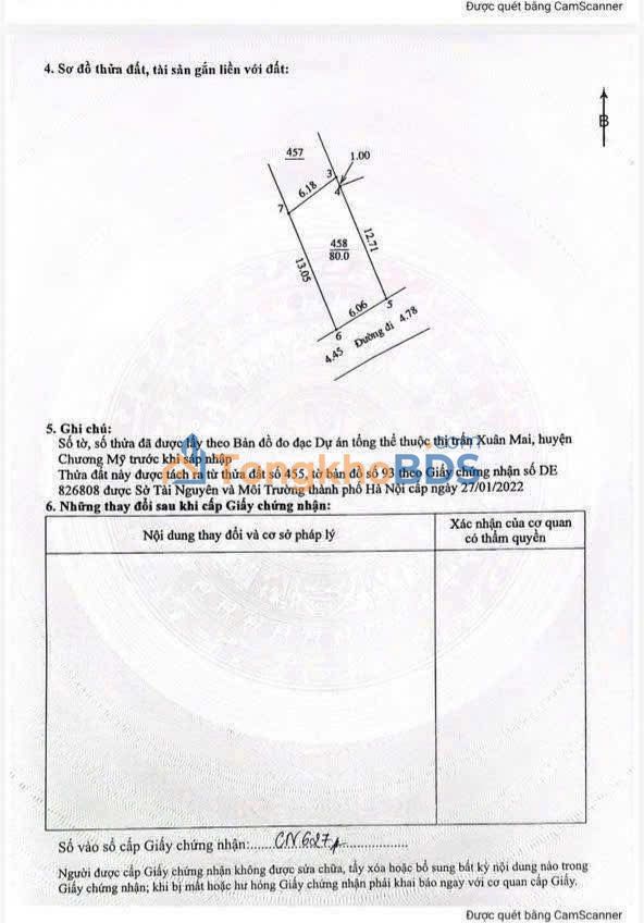 Đất thổ cư 80m² Xuân Mai - Ô tô tránh, gần chợ - Giá đầu tư