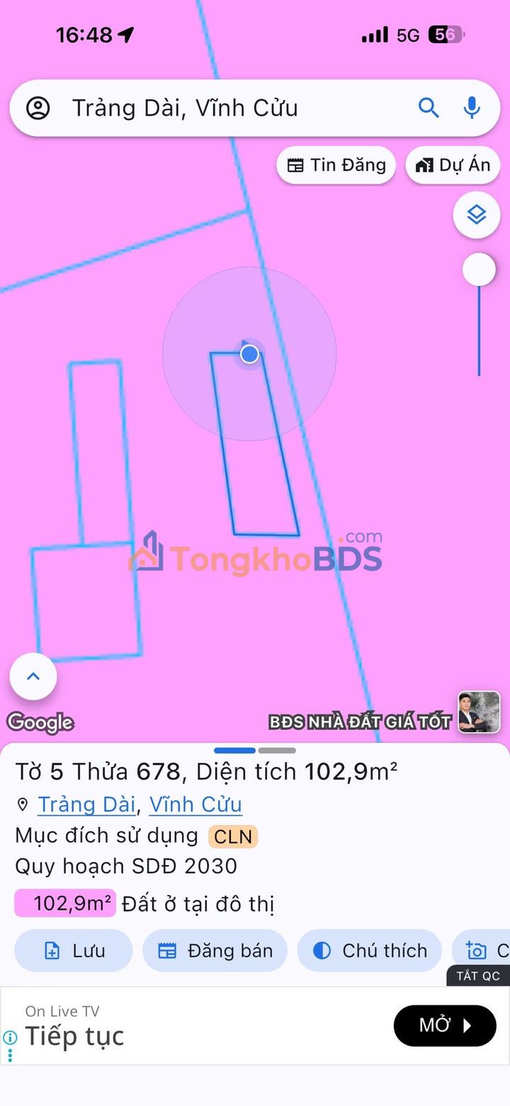 Đất nền Trảng Dài Biên Hòa 92m² giá 1.39 tỷ - Sổ đỏ chính chủ