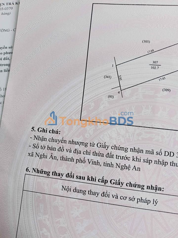 Đất nền Nghĩa Xuân Nghĩa Đàn 184m² - Sổ đỏ chính chủ