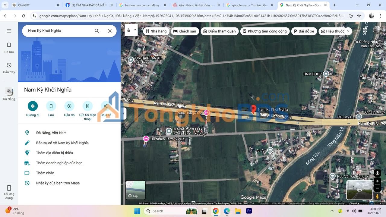 Đất nền Nam Kỳ Khởi Nghĩa Hòa Vang 141m² 4.1 tỷ - Đường to ô tô