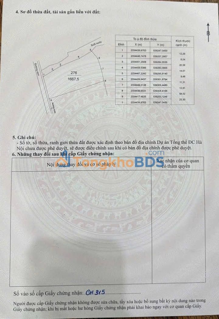 Đất nền Thôn Cua Chu Ba Vì 1667m² giá 10 tỷ - Tiềm năng tăng giá