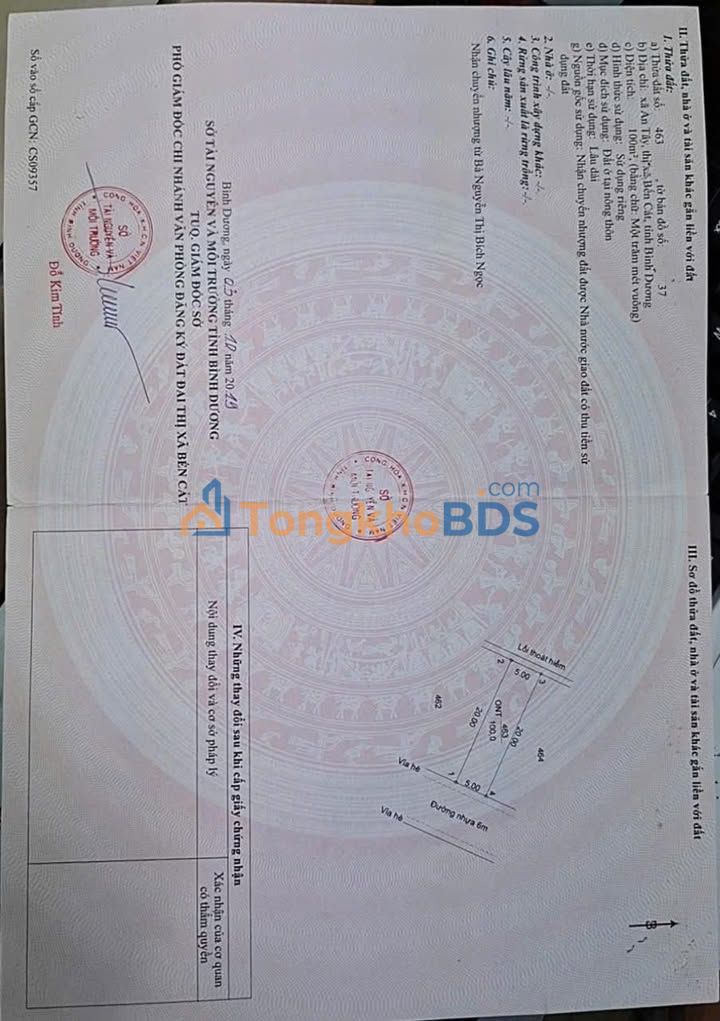 Đất nền An Tây Thuận An 100m² 1.3 tỷ - Sổ đỏ chính chủ